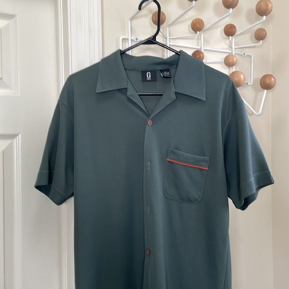 Guess - Vintage 90s Casual Button Down - Green - M - Picture 2 of 13